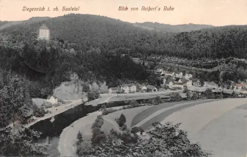 Ziegenrück a.d. Saale Blick von Reißertsruhe gl1917 184.268