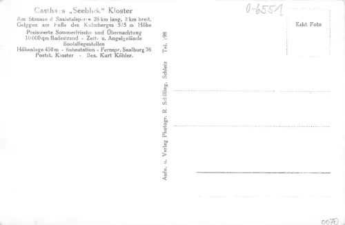 Saalburg a./S. Gasthaus "Seeblick" ngl 184.253