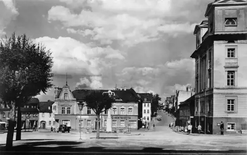 Zeulenroda Karl-Marx-Platz und HO-Gaststätte gl1961 184.281