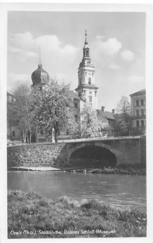 Greiz Stadtkirche Unteres Schloß gl1953 184.306