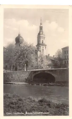Greiz Stadtkirche Unteres Schloß gl1952 184.307