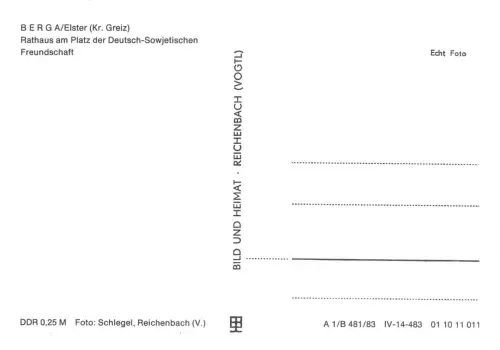 Berga/Elster Rathaus ngl 184.299