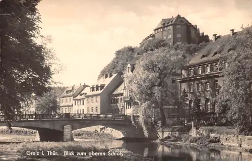 Greiz Blick zum oberen Schloß ngl 184.322