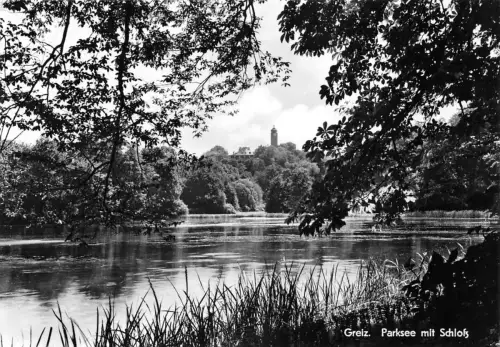 Greiz Parksee mit Schloß gl1977 184.335