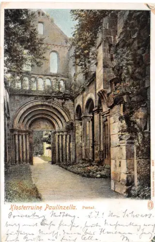 Paulinzella Klosterruine Portal gl1906 184.409