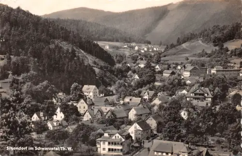 Sitzendorf im Schwarzatal Panorama gl1963 184.451