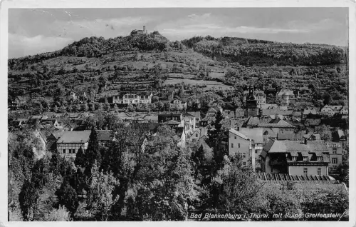 Bad Blankenburg mit Ruine Greifenstein gl1936 184.480