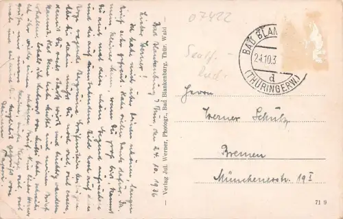 Bad Blankenburg mit Ruine Greifenstein gl1936 184.480