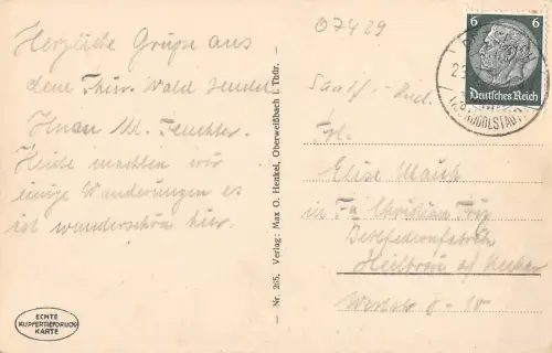 Sitzendorf Hindenburgblick gl 184.503