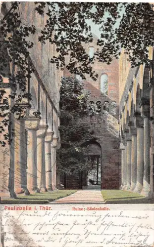 Paulinzella Klosterruine Säulenhalle gl 194.538