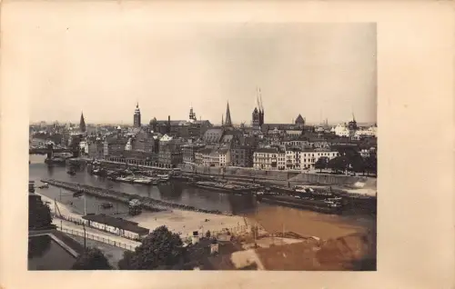 Bremen Fotokarte Gesamtansicht Hafen ngl. ca. 1920 ngl 173058