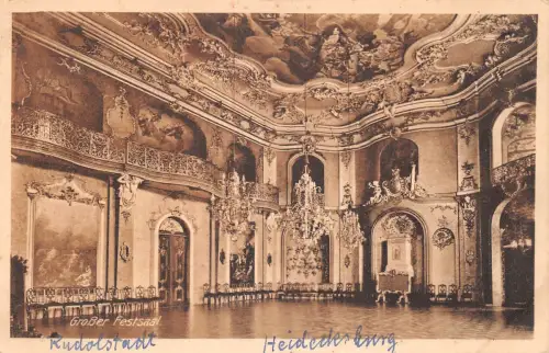 Rudolstadt - Schloss Heidecksburg - Grosser Saal gl1924 184.542