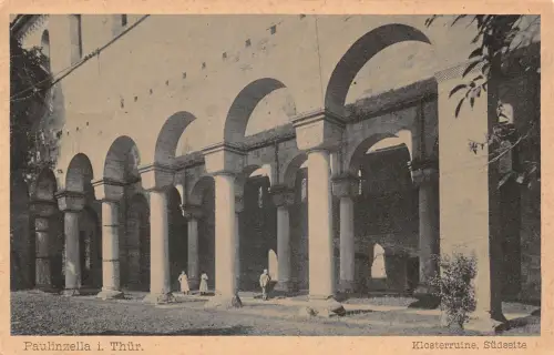 Paulinzella Klosterruine Südseite gl1925 184.556