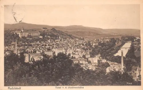 Rudolstadt von der Justinenhöhe gl1924 184.552