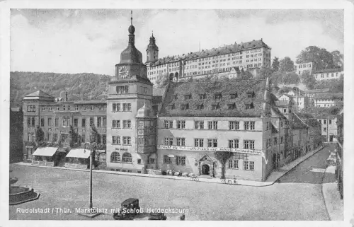 Rudolstadt Markt mit Schloß ngl 184.563