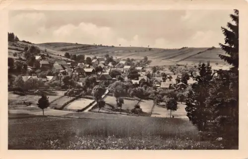 Mankenbach/Thür. Panorama mit Posthilfstempel gl1955 184.574