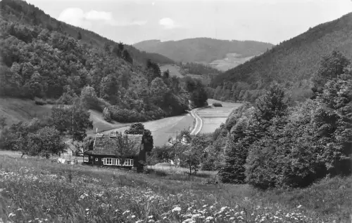 Sitzendorf im Schwarzatal Blick von der Bockschmiede gl1967 184.584