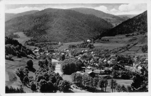 Sitzendorf im Schwarzatal Panorama gl1957 184.579