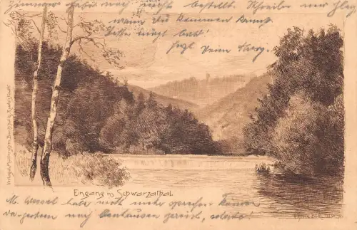 Rudolstadt Eingang ins Schwarzatal gl1921 184.595