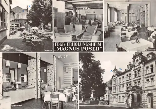 Bad Blankenburg FDGB-Erholungsheim "Magnus Poser" Mehrbildkarte gl1988 184.632