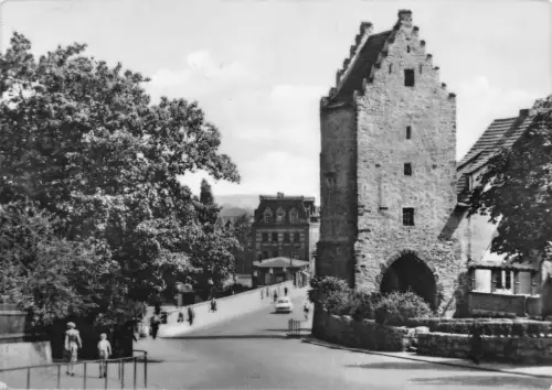 Saalfeld Blick auf das Saaltor gl1963 184.731