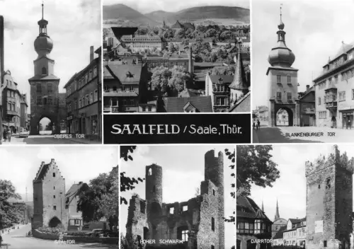 Saalfeld Mehrbildkarte gl1973 184.735
