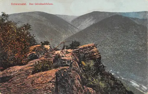 Schwarzatal (Thür.Wald) Der Griesbachfelsen gl1923 184.803