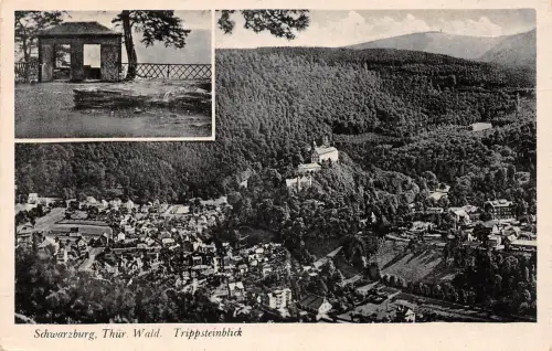 Schwarzburg - Blick vom Trippstein gl1947 184.801