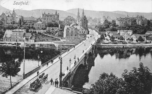 Saalfeld (Saale) Eingang in die Stadt gl1921 184.818