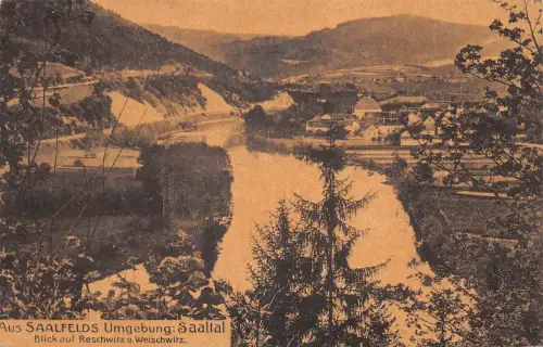 Saalfeld (Saale) Blick zur Brücke der Freundschaft gl1921 184.822