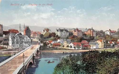 Saalfeld (Saale) Eingang in die Stadt ngl 184.823