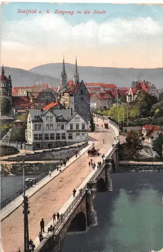 Saalfeld (Saale) Eingang in die Stadt feldpgl1917 184.817