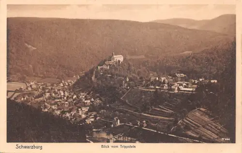 Schwarzburg (Thür.Wald) Blick vom Trippstein ngl 184.838
