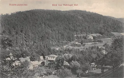 Schwarzburg (Thür.Wald) Blick vom Thüringer Hof ngl 184.865