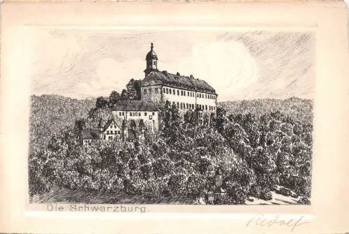 Schwarzburg (Thür.Wald) Die Schwarzburg ngl 184.860