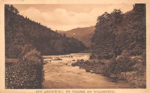Schwarzatal (Thür.Wald) Der Wasserfall ngl 184.879