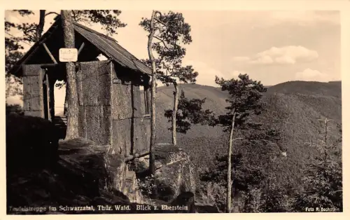 Schwarzburg (Thür.Wald) Blick zum Eberstein ngl 184.887