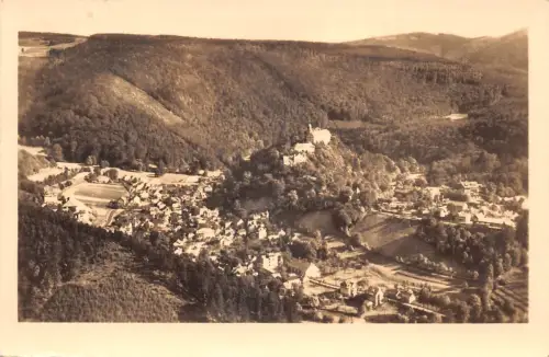 Schwarzburg (Thür.Wald) Blick vom Trippstein gl1955 184.889