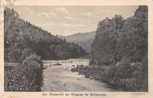 Schwarzatal (Thür.Wald) Der Wasserfall gl1928 184.880