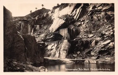 Schwarzburg (Thür.Wald) Die Schieferbrücke ngl 184.894