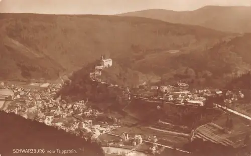 Schwarzburg (Thür.Wald) Blick vom Trippstein ngl 184.905