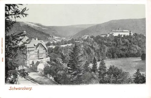 Schwarzburg (Thür.Wald) Panorama ngl 184.912
