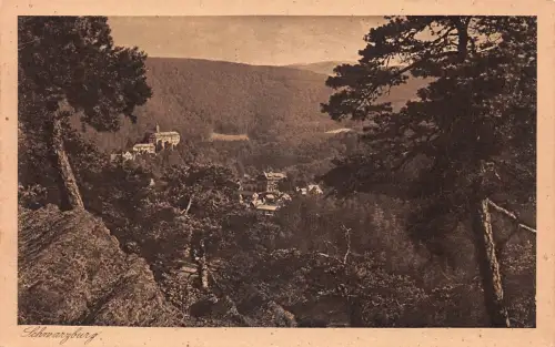 Schwarzburg (Thür.Wald) Panorama ngl 184.924