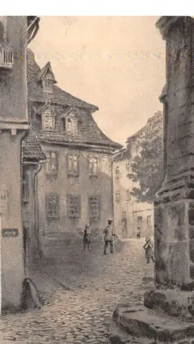 Pößneck i.Thür. Kirchplatz Künstlerkarte ngl 184.983