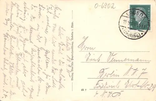 Jena-Lobeda Lobedaburg-Ruine gl1930 185.000