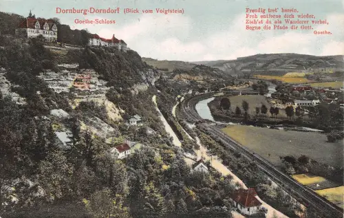 Dornburg a. Saale Blick vom Voigtstein, Gedicht ngl 185.007