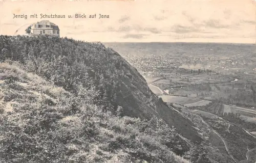 Jena Schutzhaus und Blick auf Jena gl1908 185.090
