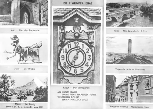 Jena Die sieben Wunder Mehrbildkarte gl1972 185.131