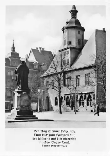 Jena Rathaus mit Spruch von Jochen Klepper gl1966 185.137