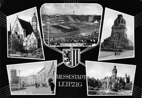 Leipzig Mehrbildkarte gl1976 185.178